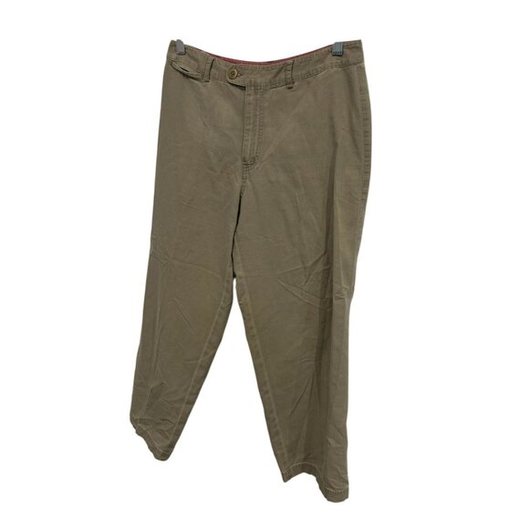 Sigrid Olsen So Blue Womens Khaki Cropped Pants Size S - Picture 3 of 8